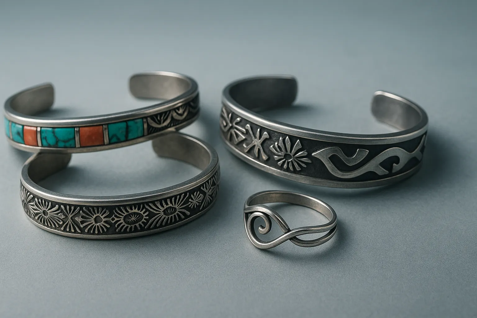 インディアンジュエリーの技法の名前入門|インレイからオーバーレイまで見え方の違いを解説